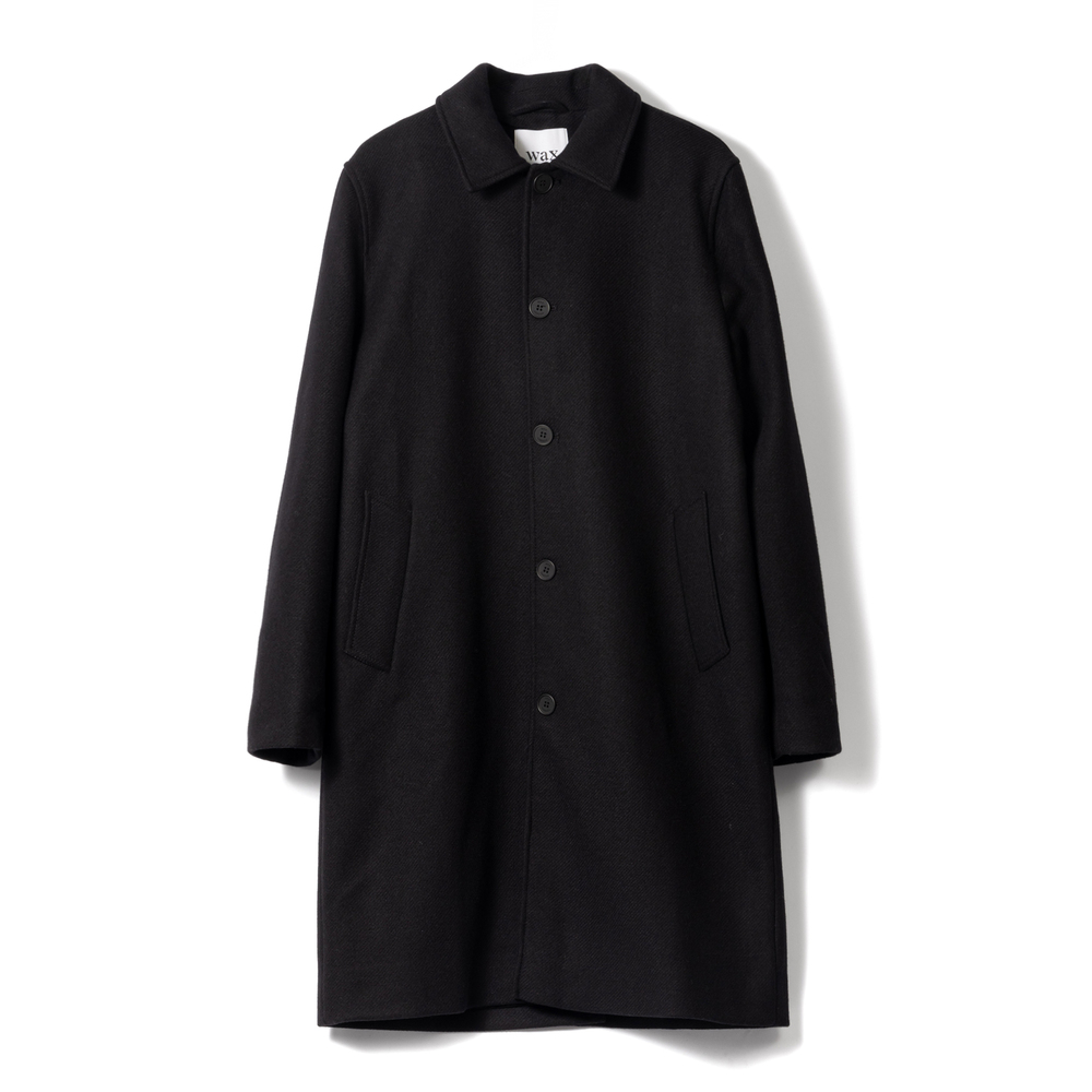 WAX LONDON Wool Twill Stan Coat with Minimalist Design